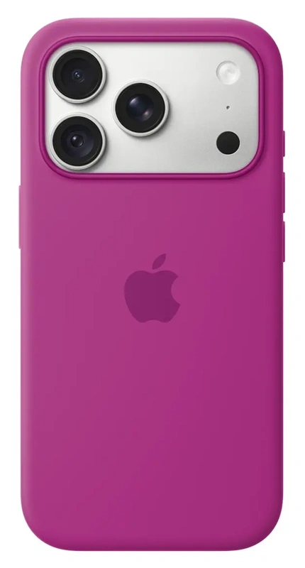 Apple iPhone 18 Pro Max silikoninis dėklas su MagSafe, magenta, 2 nuotrauka